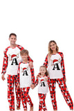 Red and White Christmas Printed Family Matching Pajamas Set