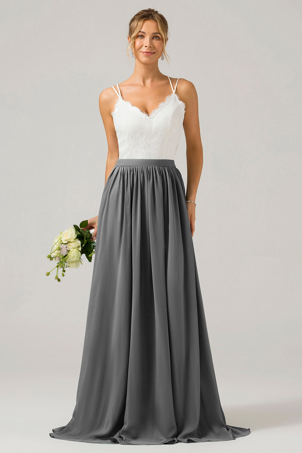 Zapaka Women Royal Blue Boho Chiffon Long Bridesmaid Dress with Lace Open Back Spaghetti Straps Wedding Party Dress ZAPAKA NZ Zapaka Women Royal Blue Boho Chiffon Long Bridesmaid Dress with Lace Open Back Spaghetti Straps Wedding Party Dress ZAPAKA NZ