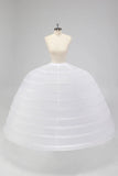 10 Hoop Tulle Ball Gown Petticoat Floor Length Crinoline Underskirt for Quinceanera Dress
