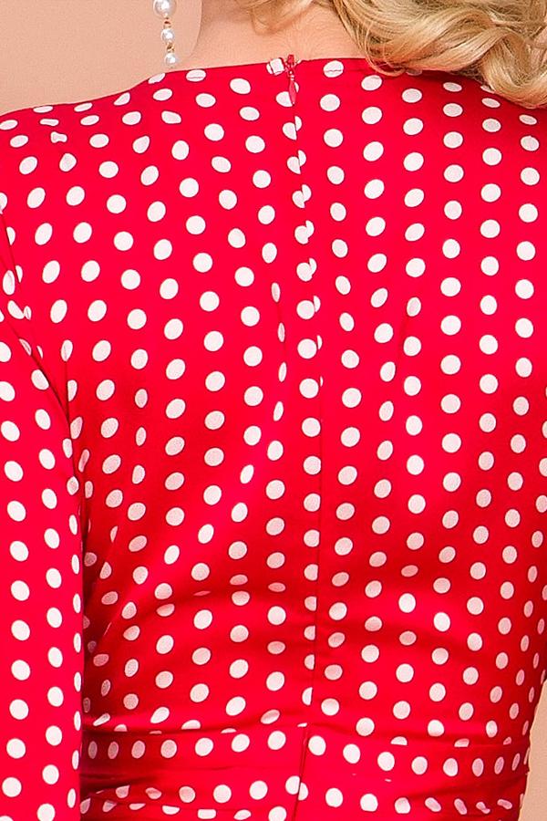 Red Polka Dots Long Sleeves Bohemian Dress