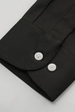 Black Long Sleeves Men's Suit Shirt