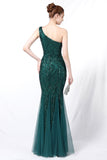 Mermaid One-Shoulder Ball Dress with Appliques