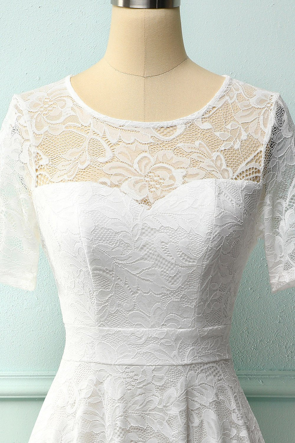 Vintage White Lace Dress