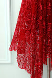 Red Asymmetrical Party Dress