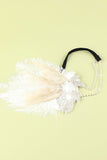 1920s Feather Sequin Flapper Headband
