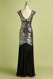 Black Mermaid Flapper Dress
