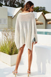 Round Neck Bat Sleeve Pullover Cover Ups