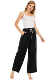 Light Grey Wide Leg Casual Sprots Pants