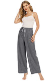 Light Grey Wide Leg Casual Sprots Pants