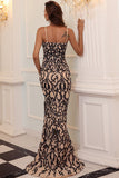 Spaghetti Straps Mermaid Evening Dress with Slit