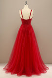 Red Sweetheart Ball Dress Long Evening Party Formal Dress