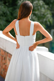 Ruffle White Dress