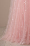 Pink Long Prom Party Dress