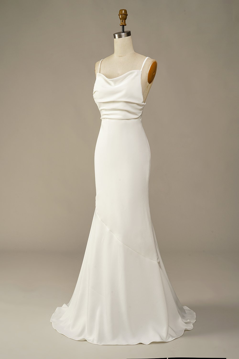 White Mermaid Long Wedding Dress