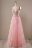 Pink Long Prom Party Dress