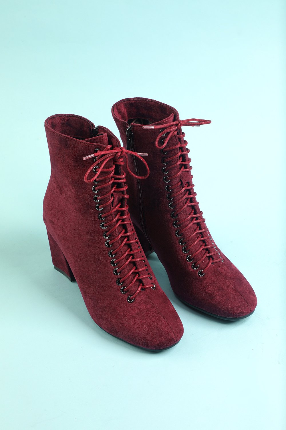 Women's Burgundy Martin Boots