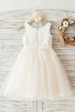 Girls Bambi Ivory Broderie Anglaise Tulle Dress