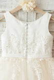 Girls Bambi Ivory Broderie Anglaise Tulle Dress
