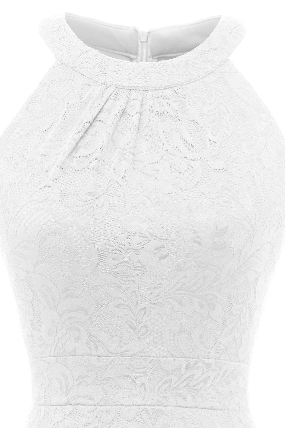 White High Low Lace Dress