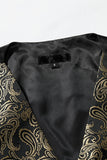 Single Breasted Lapel Gold Men's Vest