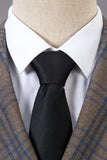 Brown Plaid Peaked Lapel Double-Breasted 2-Piece Men's Suit