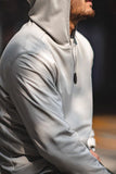 Men's White Pullover Hooded Sweatshirt