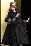 Black Lace Halloween Girl Dress