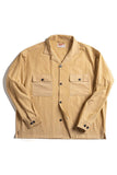 Men's Yellow Stripes Button Down Shirt With Front Pockets