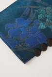 Blue Jacquard Shawl Lapel Men's Ball Blazer