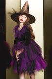 Purple Tulle Halloween Girl Dress