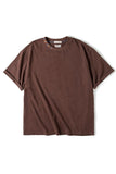 Men's Brown Printed Short Sleeves Casual T-shirt