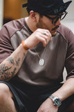 Men's Grey Coffee Short Sleeve Casual T-shirt