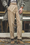 Men's Khaki Relaxed Fit Casual Cargo Pant