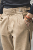 Men's Khaki Relaxed Fit Casual Cargo Pant