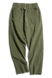 Men's Black Relaxed Fit Elastic Waist Cargo Pant