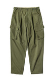 Men's Army Green Relaxed Fit Elastic Waist Cargo Pant