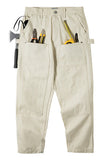 Men's Ivory Relaxed Fit Cargo Pant