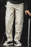 Men's Ivory Relaxed Fit Cargo Pant