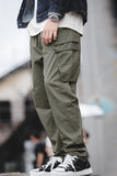 Men's Army Green Relaxed Fit Cargo Pant