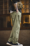 Men's Army Green Ankle Banded Relaxed Fit Cargo Pant