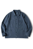 Men's Denim Blue Button Down Casual Shirt Jacket