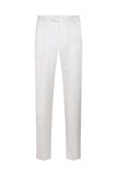 White Jacquard Double Breasted 2 Piece Men's Suits