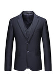 Notched Lapel Two Buttons Black Men's Ball Suits