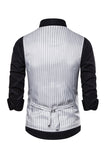 Double Breasted Men's Big V Neck Suit Vest