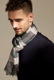 Green Plaid Cashmere Soft Men's Scarf