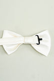 White Adjustable Satin Bow Ties Formal Tuxedo Bowtie
