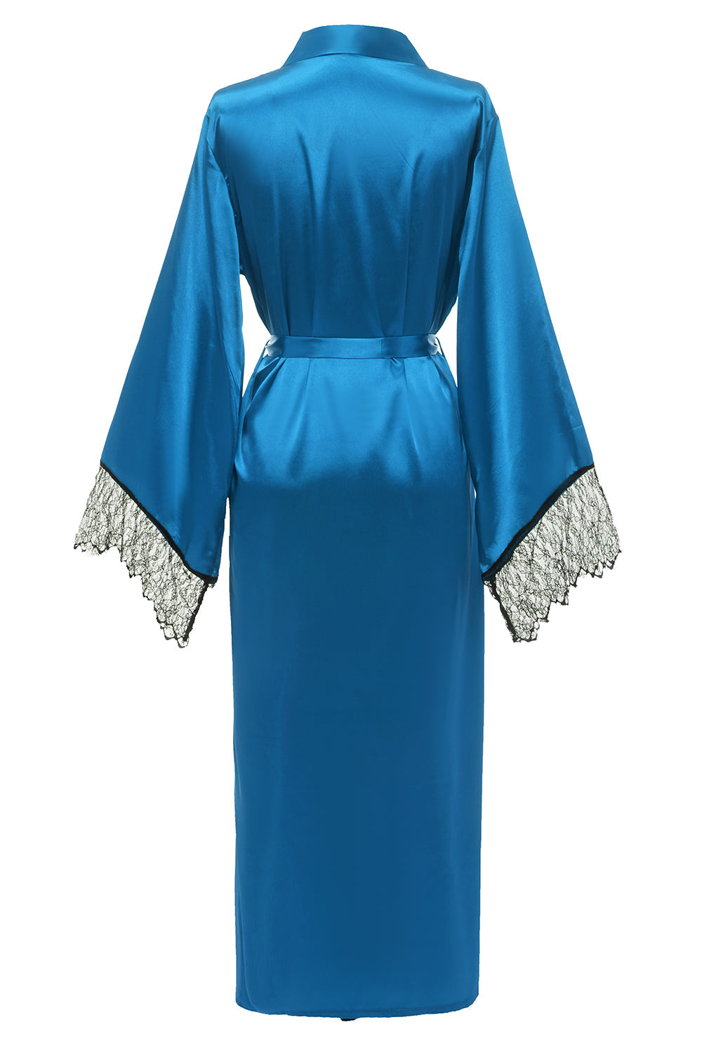 Blue Bridesamaid Robe With Lace
