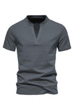 V-neck Summer Short Sleeves Men's Tops