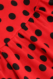Halter Polka Dot Red Vintage Girls Dress