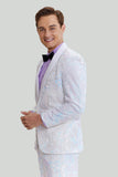 Men's Slim Fit 2 Piece Suit One Button Shawl Lapel Tuxedo for School Ball